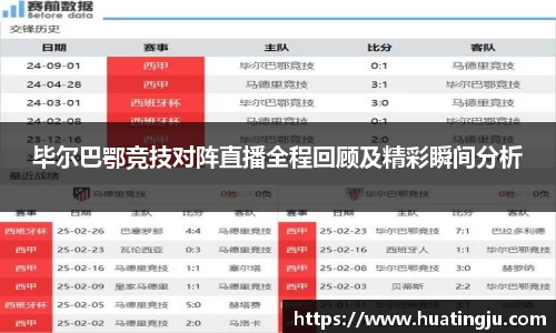 毕尔巴鄂竞技对阵直播全程回顾及精彩瞬间分析